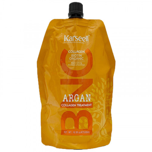 Аргановая маска для волос питание и блеск BNC Argan Collagen Treatment, Karseell  