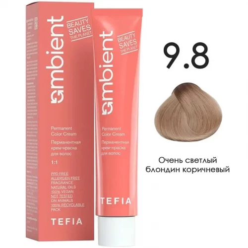 9/8 Очень светлый блондин коричневый, Ambient - Tefia 60 мл  