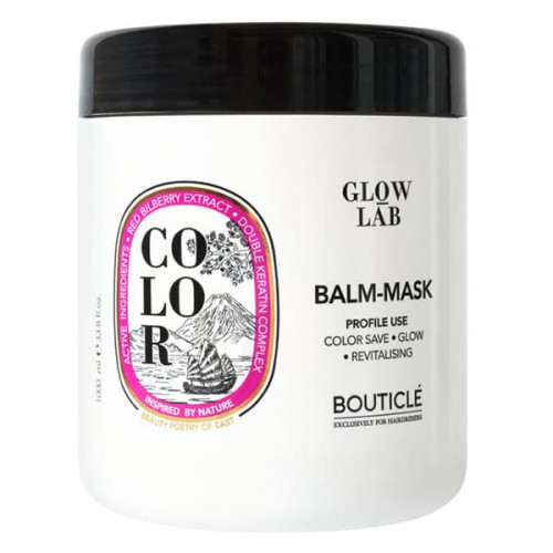 Бальзам-маска для окрашенных волос с экстрактом брусники Color Balm-mask Double Keratin - Bouticle 1000 мл  