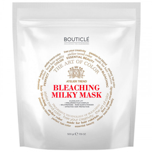Обесцвечивающая маска для волос с Hyaluronic Plex Complex "White Bleaching Hair Mask" — Bouticle, 500 гр  