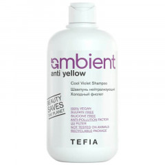 Шампунь нейтрализующий Холодный фиолет, Ambient Anti Yellow — Tefia